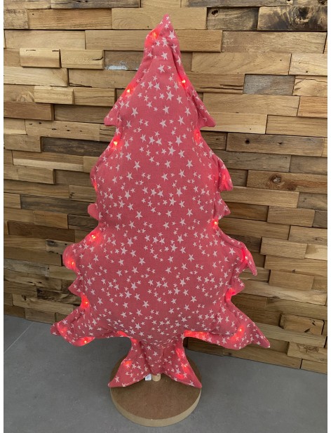 Sapin upcyclé 70cm - Rouge Sapin upcyclé 70cm - Rouge