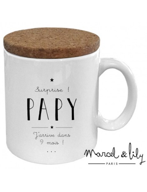 Mug "Papy j'arrive dans 9 mois" Mug "Papy j'arrive dans 9 mois"